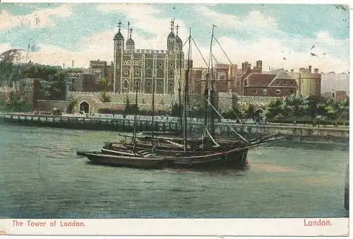 PC17096 Tower of London. 1907