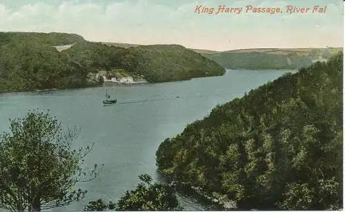 PC19889 King Harry Passage. River Fal. Valentinstag. 1912