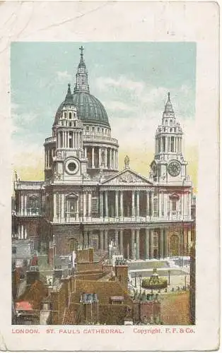 PC17575 London. St. Pauls Kathedrale. F.F. und Co 1905