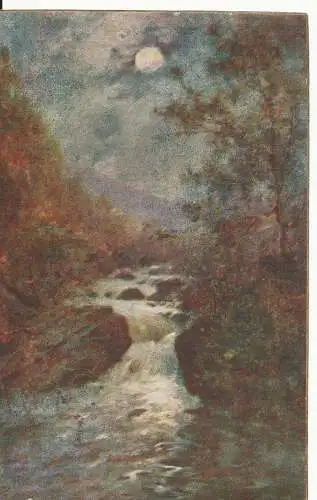 PC16920 altes Gemälde. Der Fluss. O.W. Faulkner und Co 1918