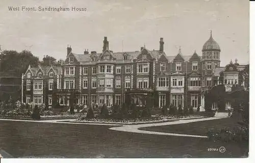 PC20498 Westfront. Sandringham House. Valentinstag. Nr. 09783. 1913