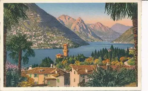 PC19019 Lugano. Paradies und Hintergrund aus Porlezza