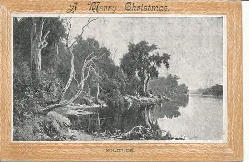 PC20673 Grußpostkarte. Frohe Weihnachten. Einsamkeit. Johnstone. J. B. Siddall