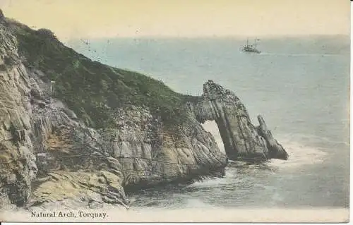 PC20170 Naturbogen. Torquay. E. Hardman. 1918