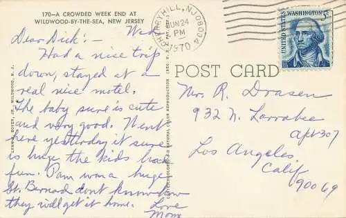 PC18984 Ein überfülltes Wochenende t Wildwood by the Sea. New Jersey. Lynn H. Boyer. 197