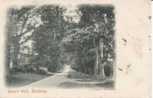 PC21177 Graces Walk. Danbury. J.P. Grün. 1905