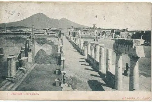 PC18505 Pompei. Zivilforum. Neapel. De Luca und C. 1916