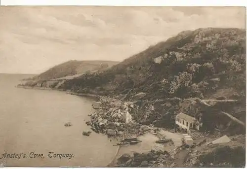 PC17825 Ansteys Cove. Torquay. F. Frith. 38611. 1914