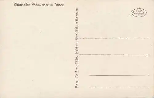 PC18606 Original Wegweiser in Titisee. RP