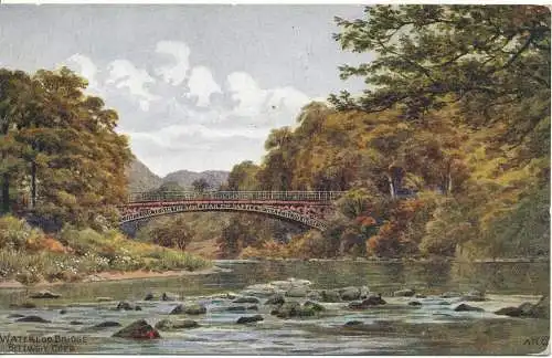 PC17967 Waterloo-Brücke. Bettws Y Coed. Lachsserie 3168. 1936