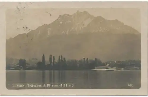 PC18540 Luzern. Tribschen und Pilatus. 1913