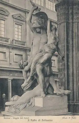 PC19040 Florenz. Loggia dei Lanzi. Die Polissener Ratte. Brunner