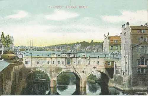 PC21014 Pulteney Bridge. Bad. G.D. und D. Der Stern. 1909