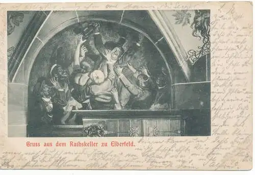 PC17112 Gruss aus dem Rathskeller zu Elberfeld. 1903