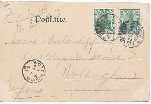 PC17112 Gruss aus dem Rathskeller zu Elberfeld. 1903