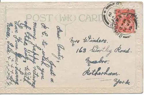 PC17117 Happy Returns of the Day. W und K.E.C. Serie 4394. 1919