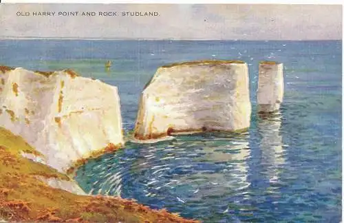 PC17098 Old Harry Point and Rock. Studland. Valentinstag. 1953