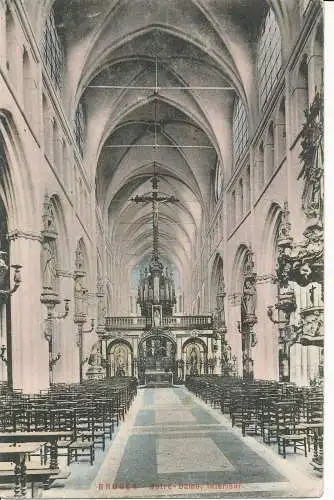 PC20824 Brügge. Notre Dame. Innenraum. 1913