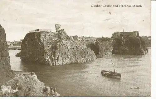 PC21496 Dunbar Castle and Harbour Mount. Valentinstag. Nr. 18795. 1919