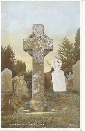 PC20446 St. Kevins Cross. Glendalough. Valentinstag. Carbofarbe. Nr. 84203