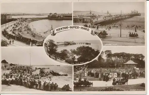 PC23261 Weston Super Mare. Multi-View. 1913