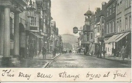 PC20435 Guildford. High Street. Frith. 1904