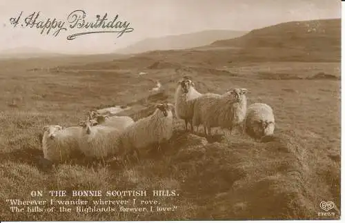 PC23236 auf den Bonnie Scottish Hills. Schwerdtfeger. 1913