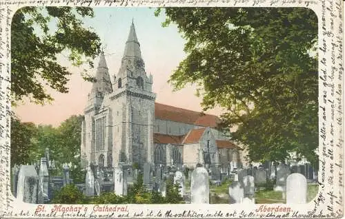 PC21189 St. Machars Kathedrale. Aberdeen. 1903