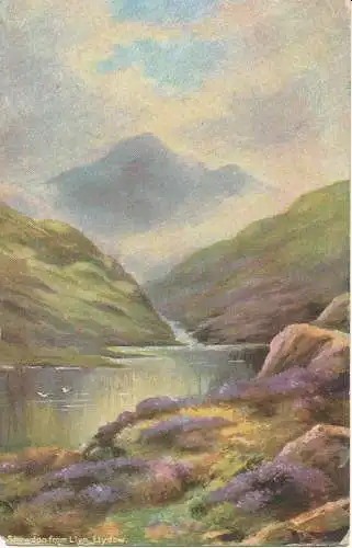 PC21931 Snowdon von Llyn. Llydow. B. B. London. 1907