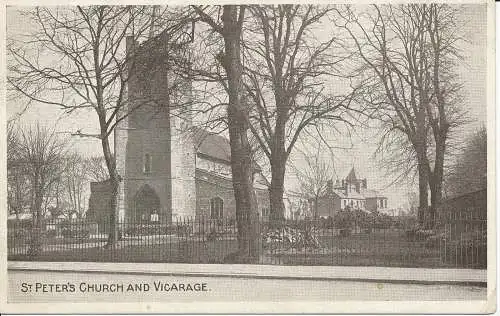 PC20706 St. Peters Kirche und Pfarrhaus. RA. 1920