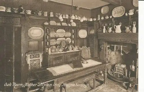 PC20939 Eichenzimmer. Mother Shipton Inn. Knaresborough. Simpson. 1914