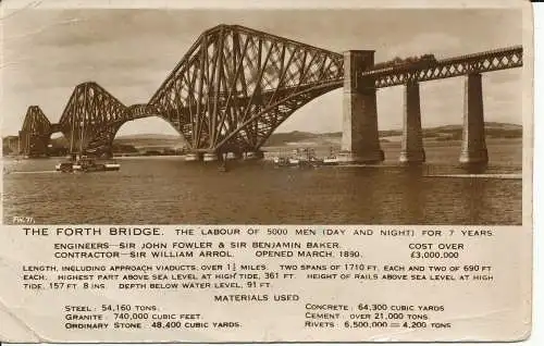 PC23272 Die Forth Bridge. 1954