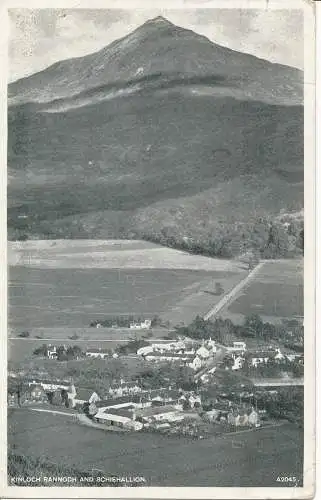 PC20846 Kinloch Rannoch und Schiehallion. Weiß. Das Beste von allem. Nr. A2045. 1946