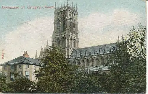 PC21472 Doncaster. St. Georgskirche. Hartmann. Nr. 2065. 4. 1906