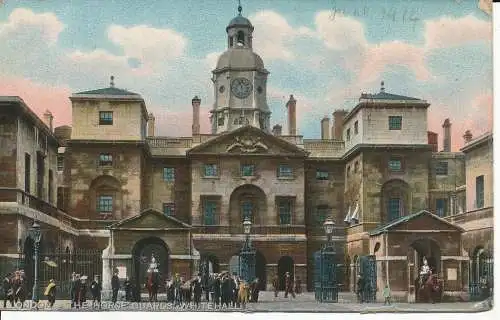 PC20406 London. Die Pferdewache. Whitehall. Lesco. 1913