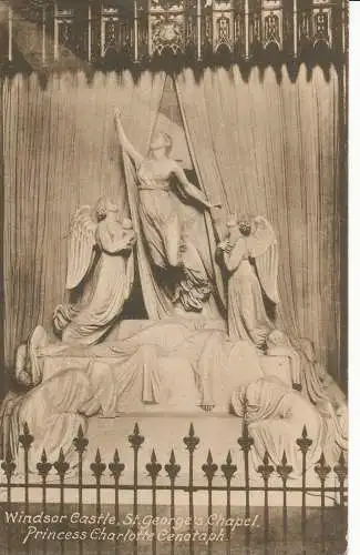 PC20725 Windsor Castle. St. Georges Chapel Prinzessin Charlotte Cenotaph. Frith. N