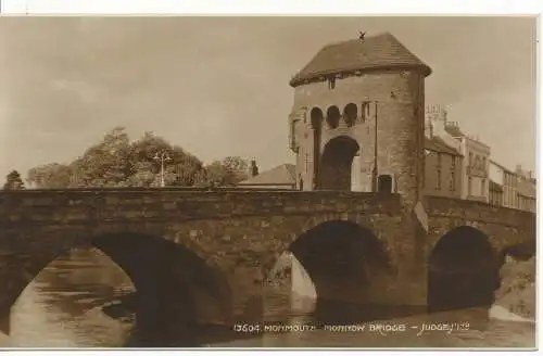 PC16735 Monmouth. Monnow Brücke. Judges Ltd. Nr. 13604. RP. 1932