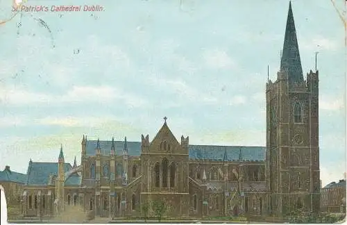 PC21035 St. Patricks Cathedral. Dublin. Signal. 1906