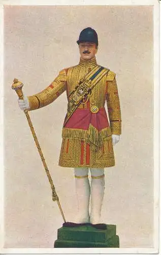 PC21179 Schottische Wachen. Drum Major. Staatskleidung 1909. 1955