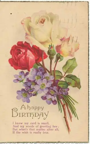 PC17035 Alles Gute zum Geburtstag. 1933