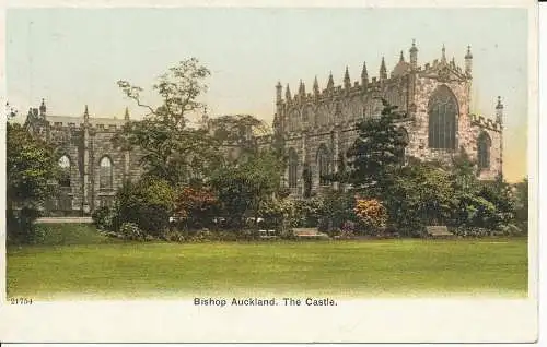 PC21613 Bishop Auckland. Das Schloss. Nr. 21754