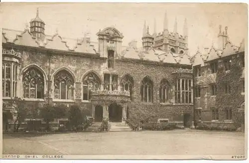 PC17710 Oxford Oriel College. Photochrom. 47028. 1926