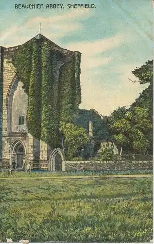 PC21942 Beauchief Abbey. Sheffield. WHS und S. Royal York. 1905