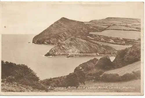 PC17844 Hangman Hills und Lester Point. Combe Martin. Nationale Serie