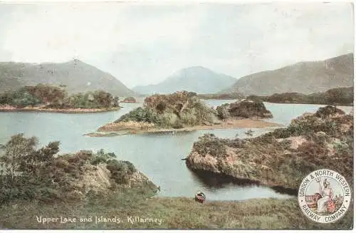 PC17293 Upper Lake and Islands. Killarney. Corquodale. 1907