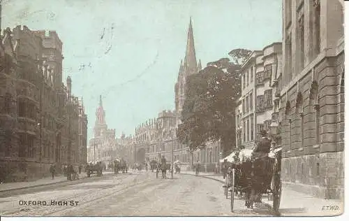 PC21433 Oxford. High Street. Zierlich. 1907