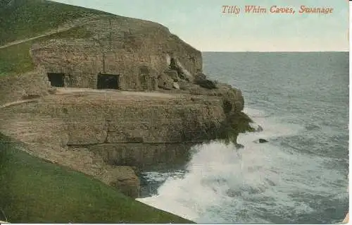 PC23393 Tilly Whim Caves. Schwanage. Valentinstag. 1912