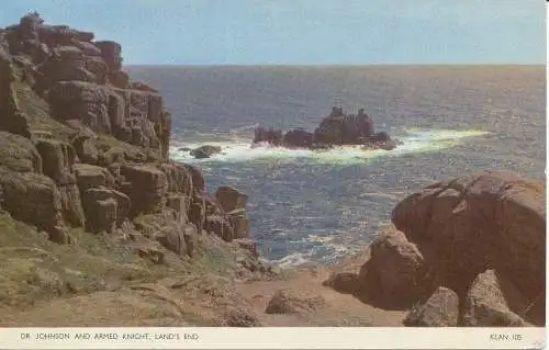 PC23428 Dr. Johnson und bewaffneter Ritter. Lands End. Jarrold. 1957