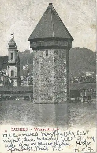 PC20559 Luzern. Wasserthurm. Nr. 89. 1902