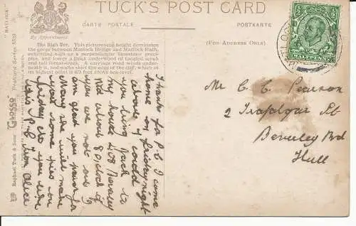 PC23234 Matlock. Das High Tor. Tuck. Glanz. Nr. 5529. 1912